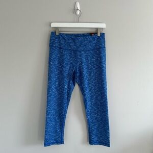 RBX Blue Capri Leggings Size M 20" Length NWT